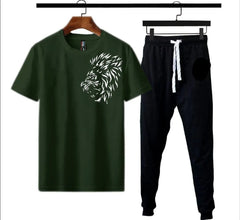 Micro Interlock Printed Track Suit Lion