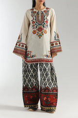 Stylish Women's Stitched Shirt and Trouser Set - 2 Pcs