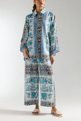 Stylish Printed Shirt and Trouser Set - 2 Pcs