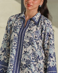 Stylish Printed Shirt and Trouser Set - 2 Pcs