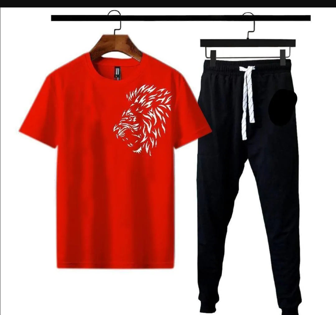 Micro Interlock Printed Track Suit Lion